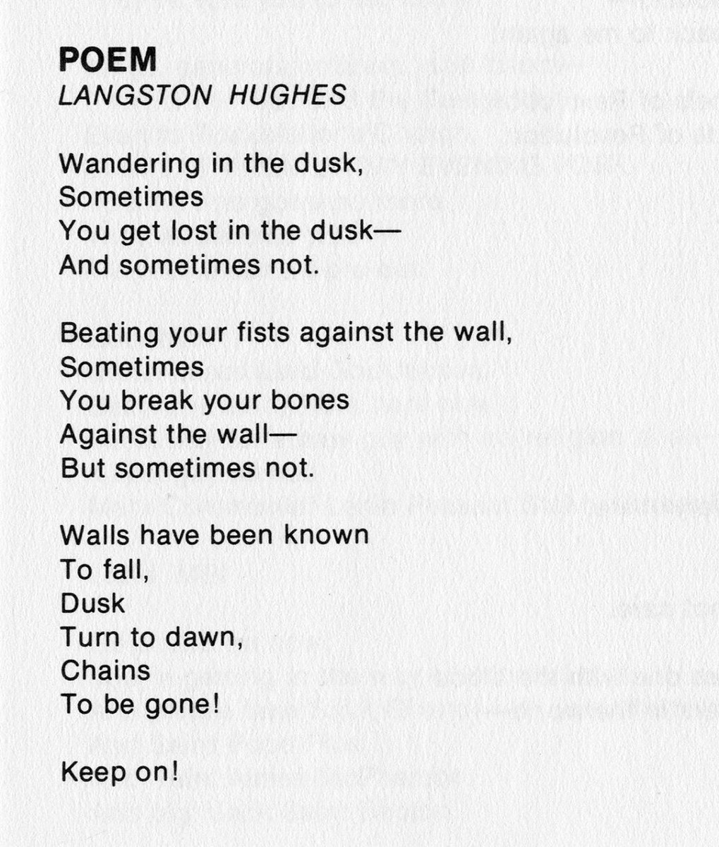 Poem Langston Hughes — Are.na