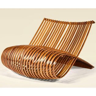 Unique chair 3/3 Marc Newson 🇦🇺 . Unique "Wood" chair . Circa. 1988 . 65 x 82 x 102 cm. 25 ½ x 32 ¼ x 40 ¼ in. . Photo © : s...