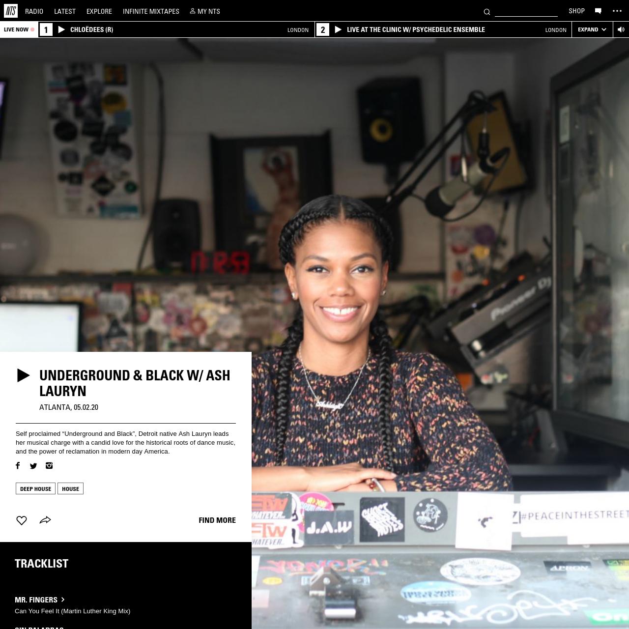 Underground & Black w/ Ash Lauryn 5th February 2020