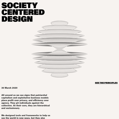 Society Centered Design