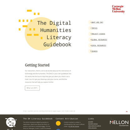 The Digital Humanities Literacy Guidebook