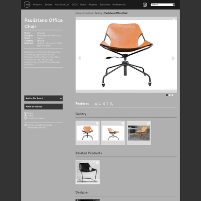 I Love this! Paulistano Office Chair at Hub Furniture
