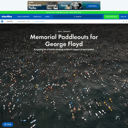 Memorial Paddleouts for George Floyd