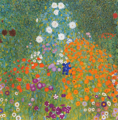 BERNADETTE on Instagram: “ART BRINGS INSPIRATION AND HOPE. 💛
‘FLOWER GARDEN’
Gustav Klimt, 1907
#gustavklimt”