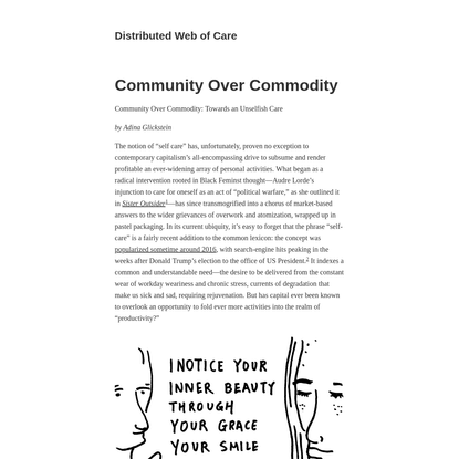 Community Over Commodity