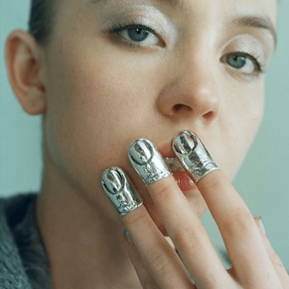 Tribal PUNK on Instagram: “•• #anGosturajewels •• tip finger rings in burnished silver 925 for women available now @december...