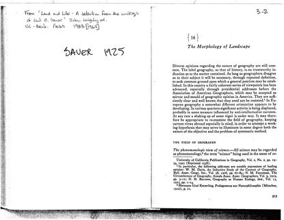 sauer-1925.pdf - The Morphology of Landscape