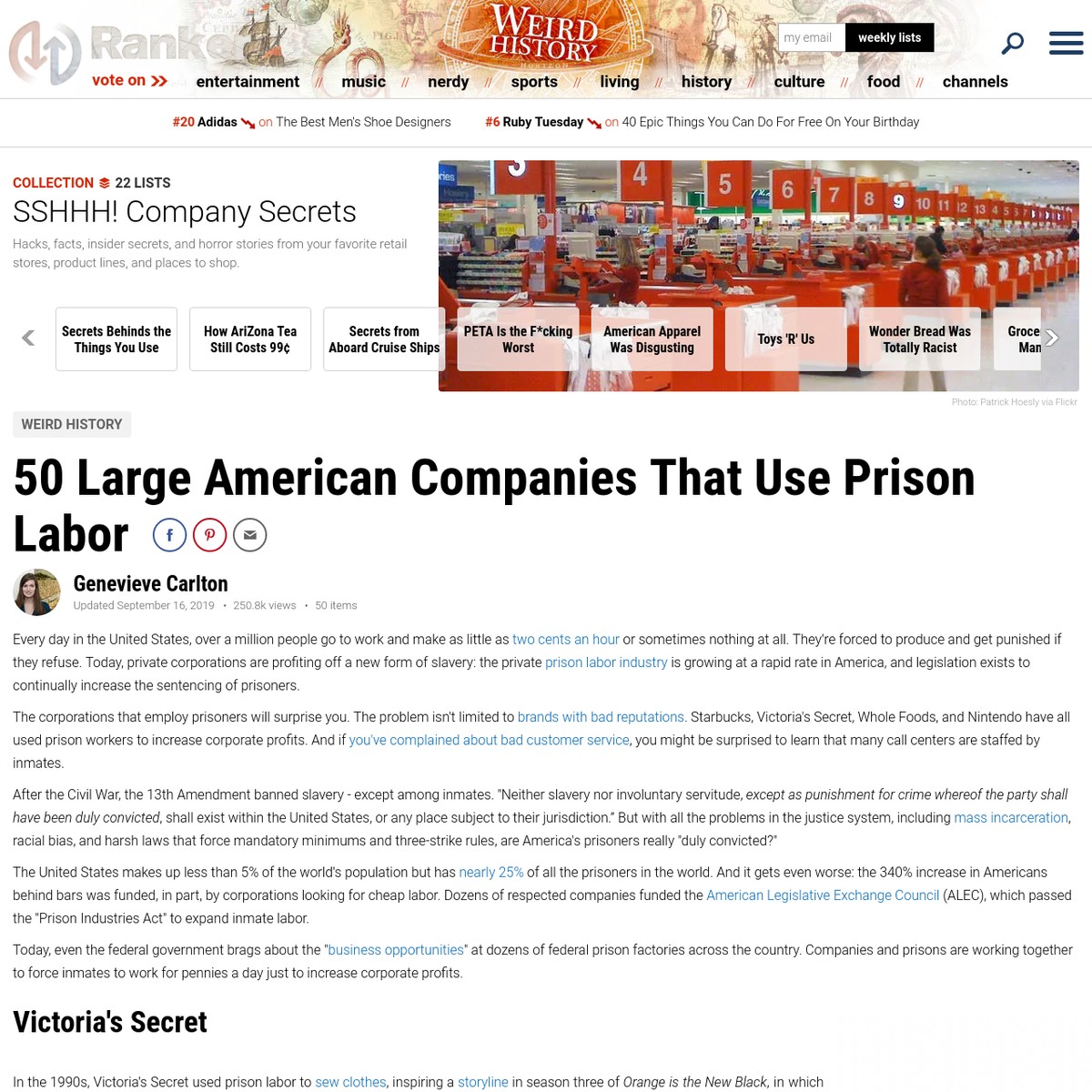 49 Large American Companies That Use Prison Labor — Are.na