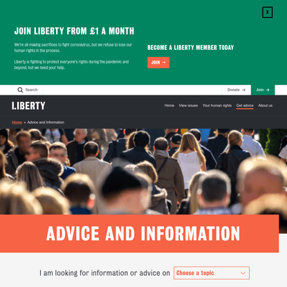 Advice and Information - Liberty
