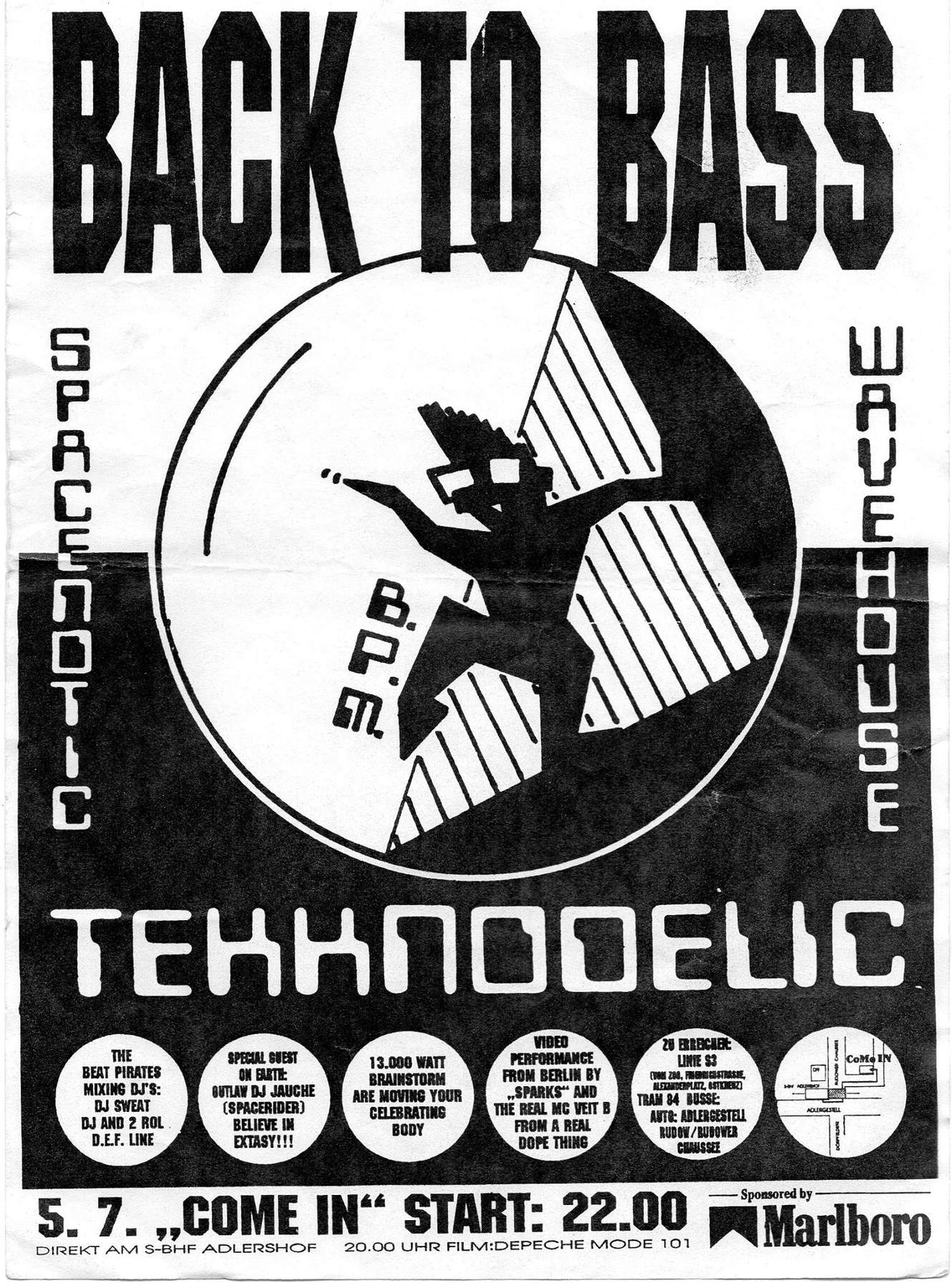Back to bass flyer