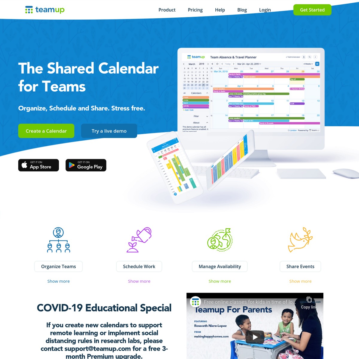 Teamup Calendar Free shared online calendar for groups — Are.na