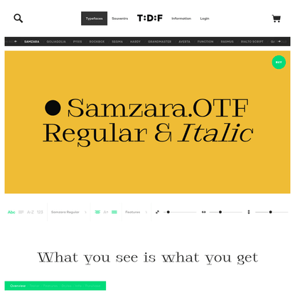 Samzara | The Designers Foundry