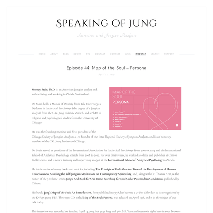 Speaking of Jung - Episode 44: Map of the Soul - Persona