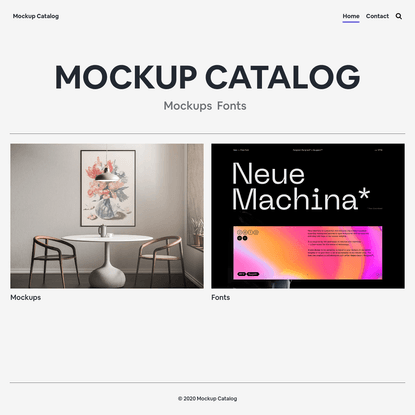 Mockup Catalog