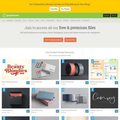 Premium &amp; Free Assets for Designers