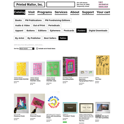 Posters - Printed Matter