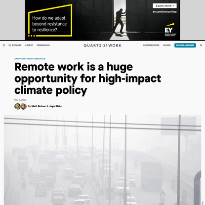 Remote work is a huge opportunity for high-impact climate policy