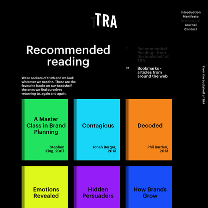 Reading List | TRA
