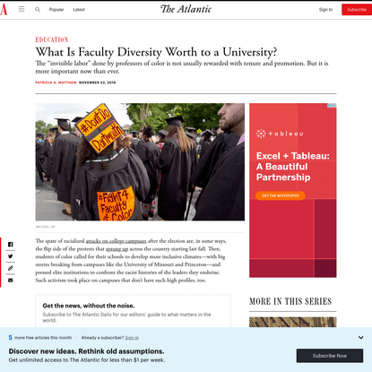 What Is Faculty Diversity Worth to a University?