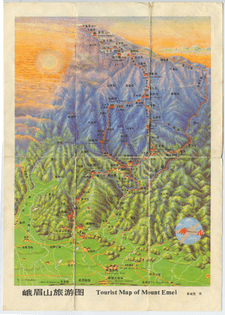 Tourist Map of Mount Emei