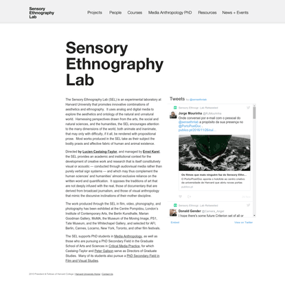 Sensory Ethnography Lab :: Harvard University