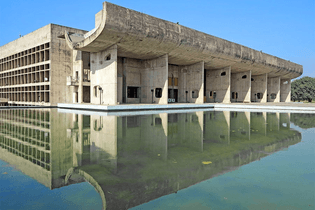 Chandigarh (Le Corbusier with Pierre Jeanneret)-concrete structure