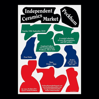 Poster for the Independent Ceramics Market in London, september 2016 #poster #ceramics