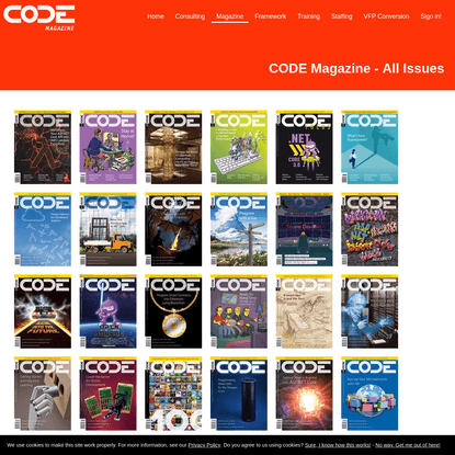 CODE Online | CODE Consulting | CODE Staffing | CODE Magazine | CODE Training | CODE Framework | VFP Conversion