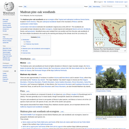 Madrean pine-oak woodlands