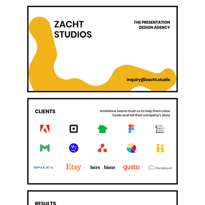 Zacht Studios, The Presentation Design Agency