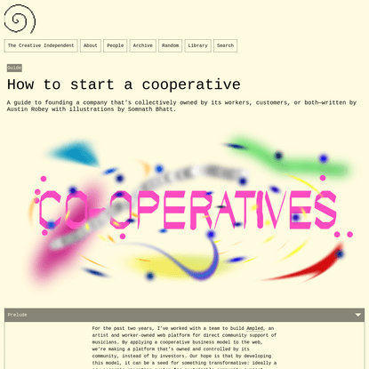 How to start a cooperative