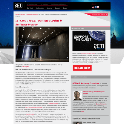 SETI AIR: The SETI Institute's Artists in Residence Program | SETI Institute