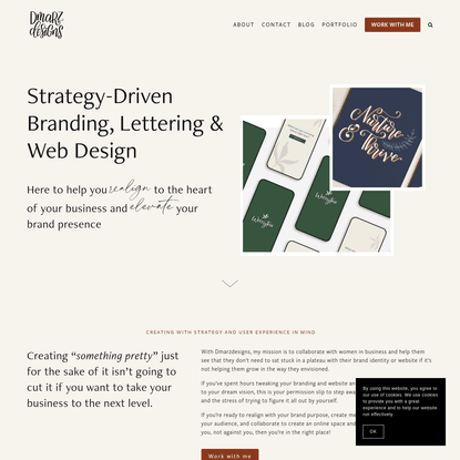 Dmarzdesigns | Lettering, Branding & Squarespace Web Design