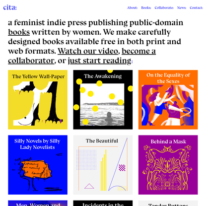 Cita: Open feminist books for both print and web