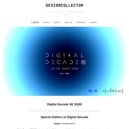 Digital Decade SE 2020 - Designcollector