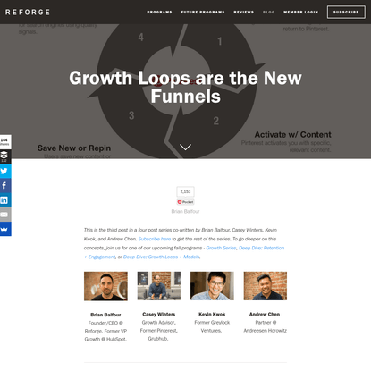 Growth Loops are the New Funnels - Reforge