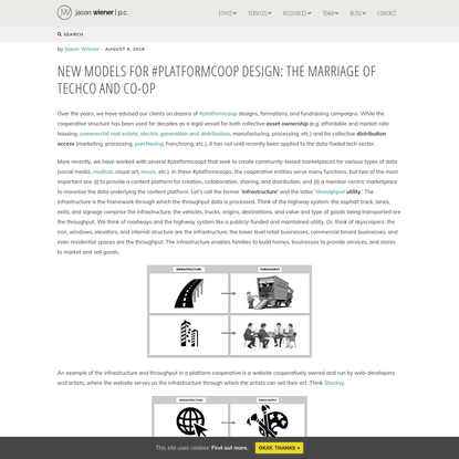 New Models for #platformcoop Design: The Marriage of TechCo and Co-op - jason wiener | p.c.
