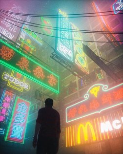 Neon dreams Photography by @des.lo #neon #colorful #nightphotography #colourful