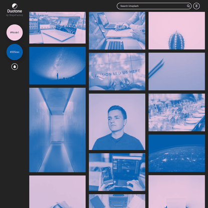 Duotone by ShapeFactory | Create Beautiful Free Duotones