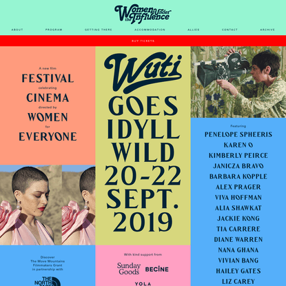 WUTI goes IdyllWILD | 2019 Online Experience