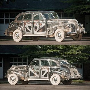 @generalmotors transparent 1939 Pontiac blends history with automotive design. Swipe to literally see all the details 👉 - Th...