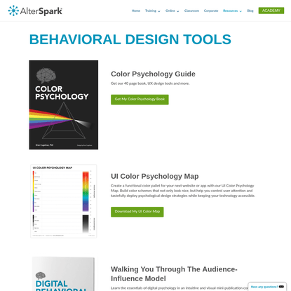 Behavioral Design Resources