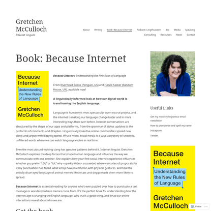 Book: Because Internet