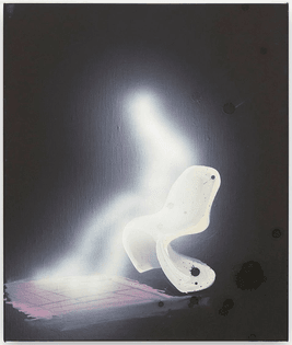 Tala Madani (Iranian, b. 1981), A Solo, 2019. Oil on linen, 50.8 x 42.9 cm.