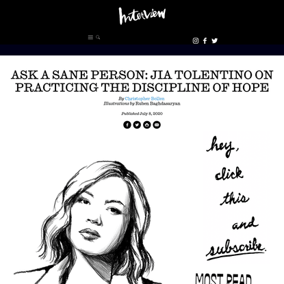 Ask a Sane Person: Jia Tolentino on Practicing the Discipline of Hope