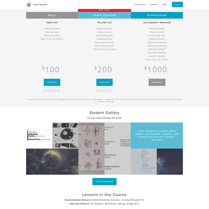 UI and Data Design for Film