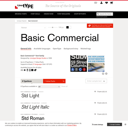 Basic Commercial™ font family | Linotype.com