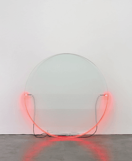 Keith Sonnier, Lit Circle Red with Flutex Glass, 1968