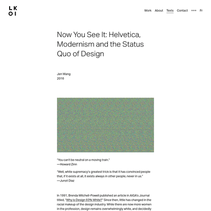Now You See It: Helvetica, Modernism and the Status Quo of Design - LOKI