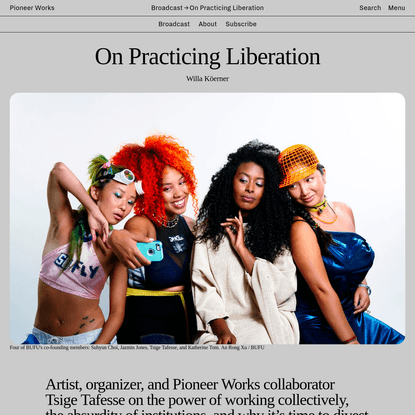 On Practicing Liberation